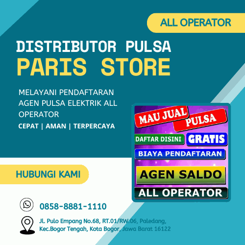 Distributor pulsa elektrik all operator harga grosir Kedung Halang Kota Bogor
