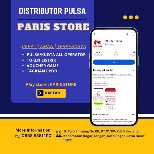 Distributor pulsa elektrik all operator harga grosir Pabaton Kota Bogor