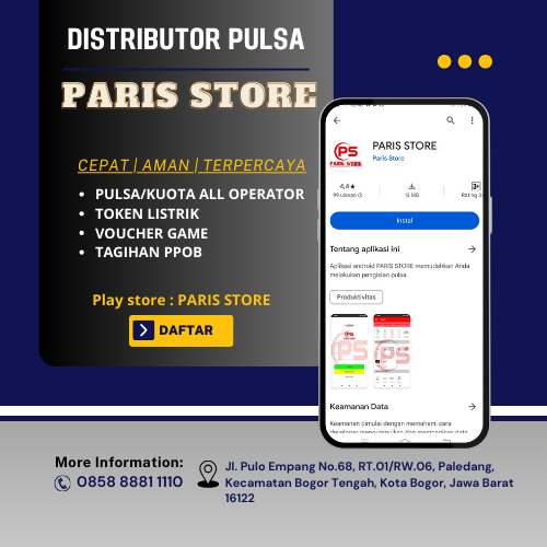 Distributor pulsa elektrik all operator harga grosir Pakuan Kota Bogor