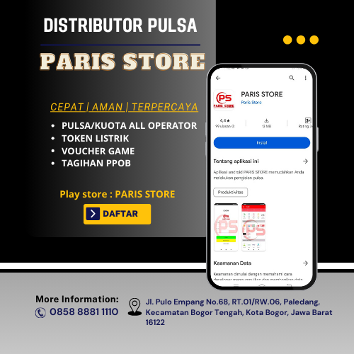 Distributor pulsa elektrik all operator harga grosir Sukasari Kota Bogor