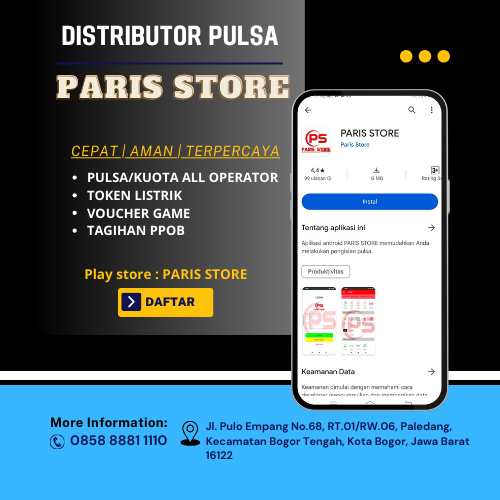Distributor pulsa elektrik all operator harga grosir Panaragan Kota Bogor