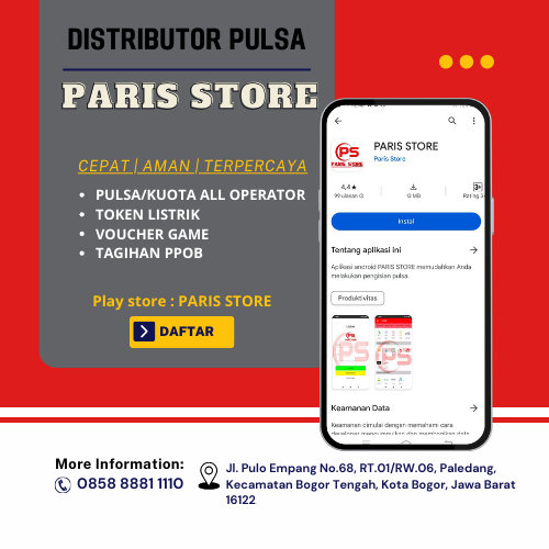 Distributor pulsa elektrik all operator harga grosir Paledang Kota Bogor
