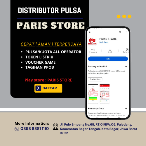 Distributor pulsa elektrik all operator harga grosir Sindangsari Kota Bogor